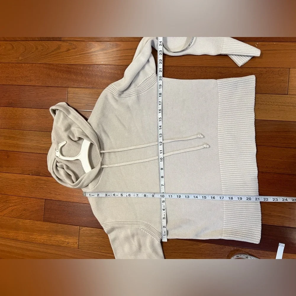Lululemon Double Knit Sweater Hoodie White Opal